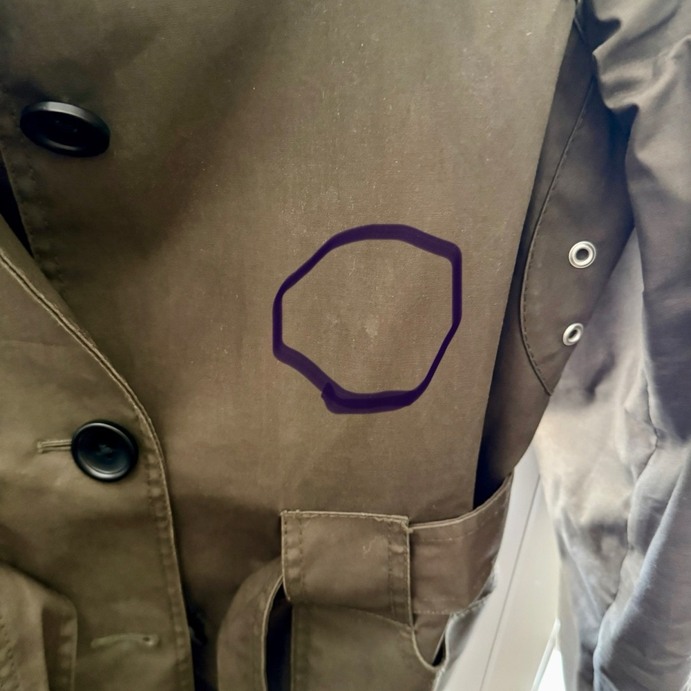 🌺Banana Republic Dark green Trench Coat🌺 - Picture 5 of 5